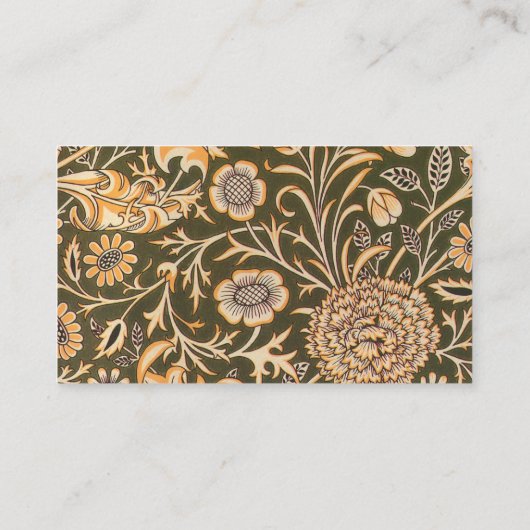 William Morris Cherwell Wallpaper Pattern Visitekaartje (Achterkant)