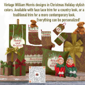 William Morris Christmas gepersonaliseerd Grote Kerstsok