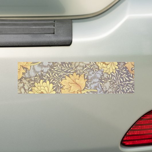 William Morris Chrysanthemum Bloem Bumpersticker (Op auto)