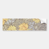 William Morris Chrysanthemum Bloem Bumpersticker (Voorkant)