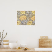 William Morris Chrysanthemum  Bloem Poster (Keuken)