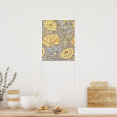 William Morris Chrysanthemum  Bloem Poster (Keuken)