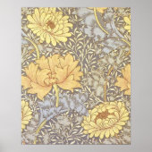 William Morris Chrysanthemum  Bloem Poster (Voorkant)