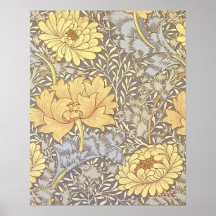 William Morris Chrysanthemum  Bloem Poster