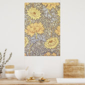 William Morris Chrysanthemum  Bloem Poster (Keuken)