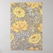 William Morris Chrysanthemum Bloem Poster (Voorkant)
