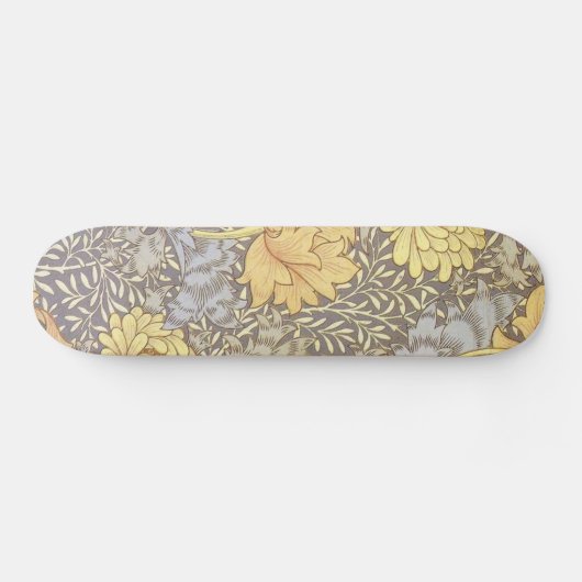 William Morris Chrysanthemum Bloem Skateboard (Horizontaal)