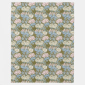 William Morris Chrysanthemum Bloemen Patroon Folia Fleece Deken (Voorkant)