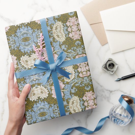 William Morris Chrysanthemum Bloemenpatroon Folia Cadeaupapier (Geschenken)