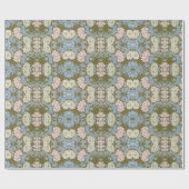 William Morris Chrysanthemum Bloemenpatroon Folia Cadeaupapier (Vlak)