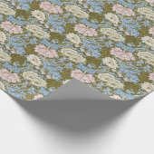 William Morris Chrysanthemum Bloemenpatroon Folia Cadeaupapier (Hoek)