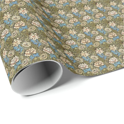 William Morris Chrysanthemum Cadeaupapier (Rol Hoek)