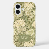 William Morris Chrysanthemum Custom Monogram Case-Mate iPhone Case (Achterkant)