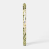 William Morris Chrysanthemum Custom Monogram iPhone 16 Hoesje (Linkerkant)