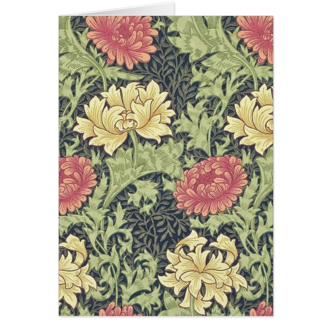 William Morris Chrysanthemum  Floral Art (Voorkant)