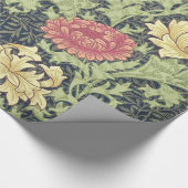 William Morris Chrysanthemum  Floral Art Cadeaupapier (Hoek)