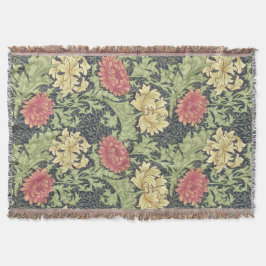 William Morris Chrysanthemum  Floral Art Deken