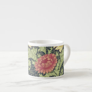 William Morris Chrysanthemum  Floral Art Espresso Kop