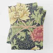 William Morris Chrysanthemum  Floral Art Inpakpapier Vel (In situ)