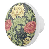 William Morris Chrysanthemum  Floral Art Keramische Knop (Rechts)
