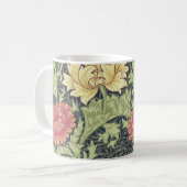 William Morris Chrysanthemum Floral Art Koffiemok (Voorkant links)