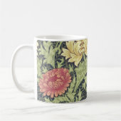William Morris Chrysanthemum Floral Art Koffiemok (Links)