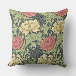 William Morris Chrysanthemum Floral Art Kussen