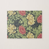 William Morris Chrysanthemum Floral Art Legpuzzel (Horizontaal)