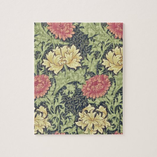 William Morris Chrysanthemum Floral Art Legpuzzel (Verticaal)