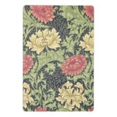 William Morris Chrysanthemum  Floral Art Mini Klembord (Achterkant)