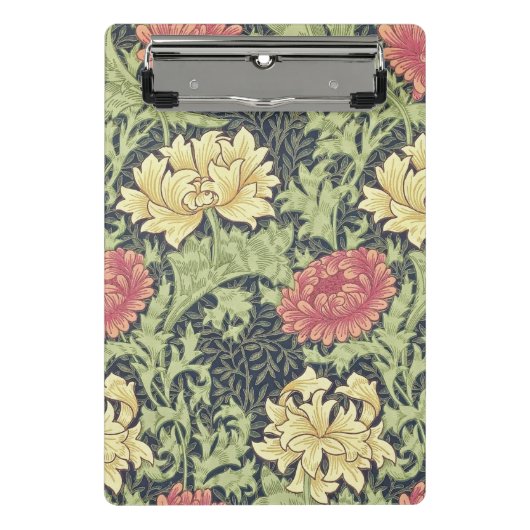 William Morris Chrysanthemum  Floral Art Mini Klembord (Voorkant)