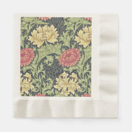William Morris Chrysanthemum  Floral Art Servetten