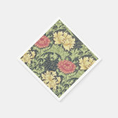 William Morris Chrysanthemum  Floral Art Servetten (Hoek)