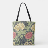 William Morris Chrysanthemum  Floral Art Tote Bag (Achterkant)
