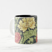William Morris Chrysanthemum  Floral Art Tweekleurige Koffiemok (Voorkant links)