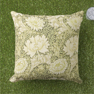 William Morris Chrysanthemum Floral Pattern Buitenkussen