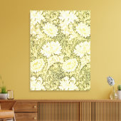 William Morris Chrysanthemum Floral Pattern Canvas Afdruk (Insitu (Woonkamer))