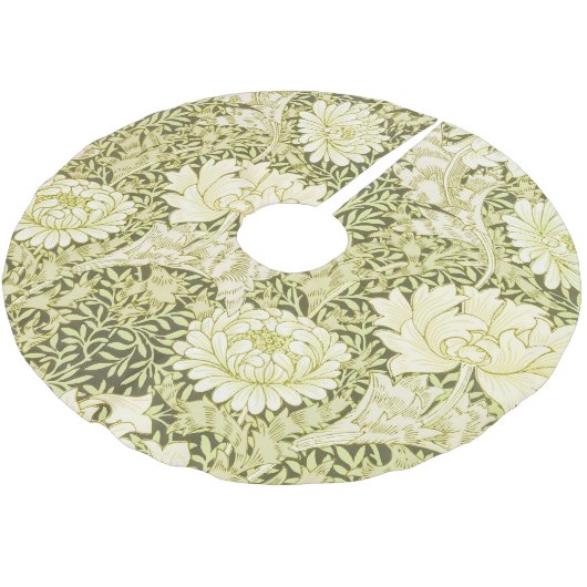William Morris Chrysanthemum Floral Pattern Kerstboom Rok (Gekanteld)