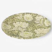 William Morris Chrysanthemum Floral Pattern Papieren Bordje (Gekanteld)