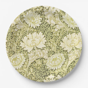 William Morris Chrysanthemum Floral Pattern Papieren Bordje