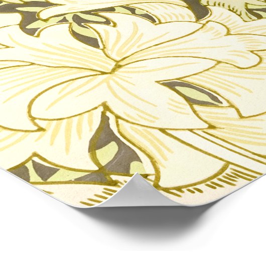 William Morris Chrysanthemum Floral Pattern Poster (Hoek)