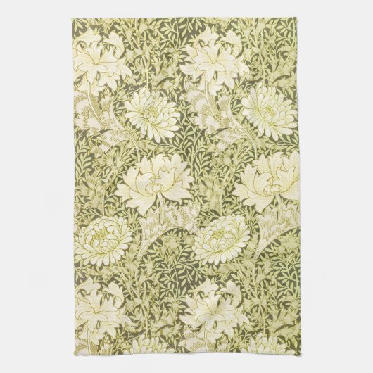 William Morris Chrysanthemum Floral Pattern Theedoek (Verticaal)