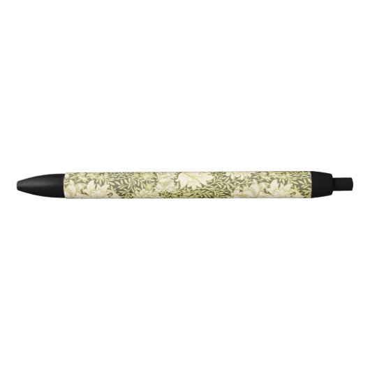 William Morris Chrysanthemum Floral Pattern Zwarte Inkt Pen (Voorkant)