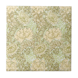 William Morris Chrysanthemum Flowers Tegeltje
