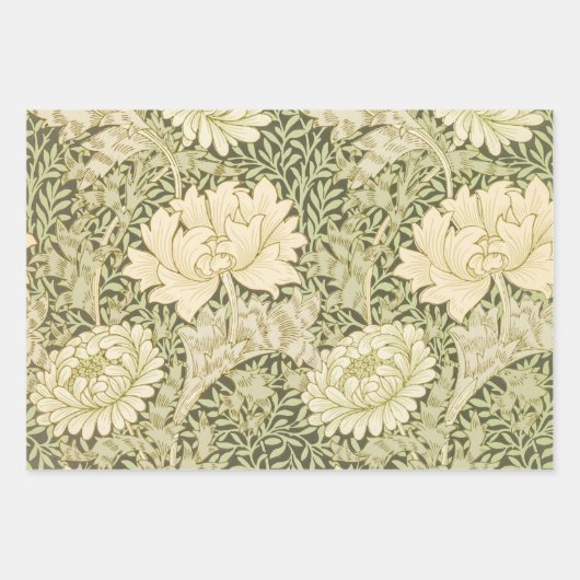 William Morris chrysanthemum inpakpapier (Voorkant 2)