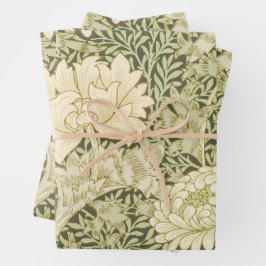 William Morris chrysanthemum inpakpapier Vel