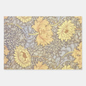 William Morris Chrysanthemum Moeder Bloemen Inpakpapier Vel (Voorkant)