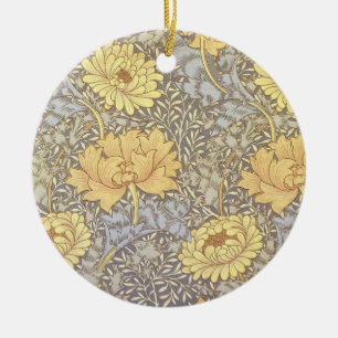 William Morris Chrysanthemum Moeder Bloemen Keramisch Ornament