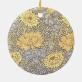 William Morris Chrysanthemum Moeder Bloemen Keramisch Ornament (Achterkant)