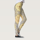 William Morris Chrysanthemum Moeder Bloemen Leggings (Rechts)